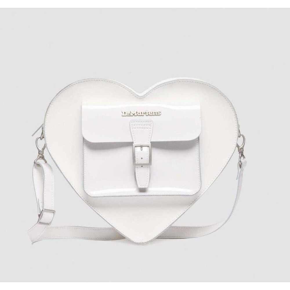Dr Martens Heart Leather Backpack White Crossbody Bag Purse NEW Y2K New with Tag